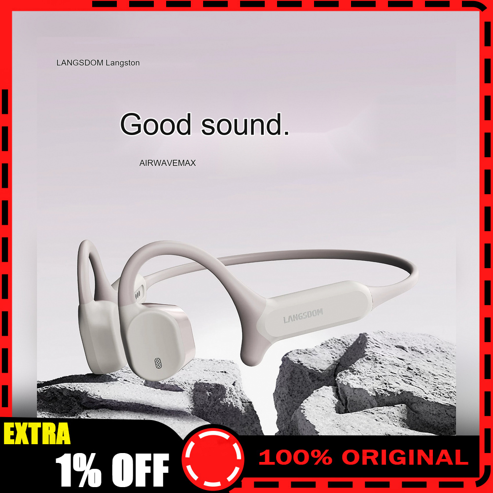 Bone Conduction Running Headphones - LANGSDOM AirWave Max – bezprzewodowe słuchawki