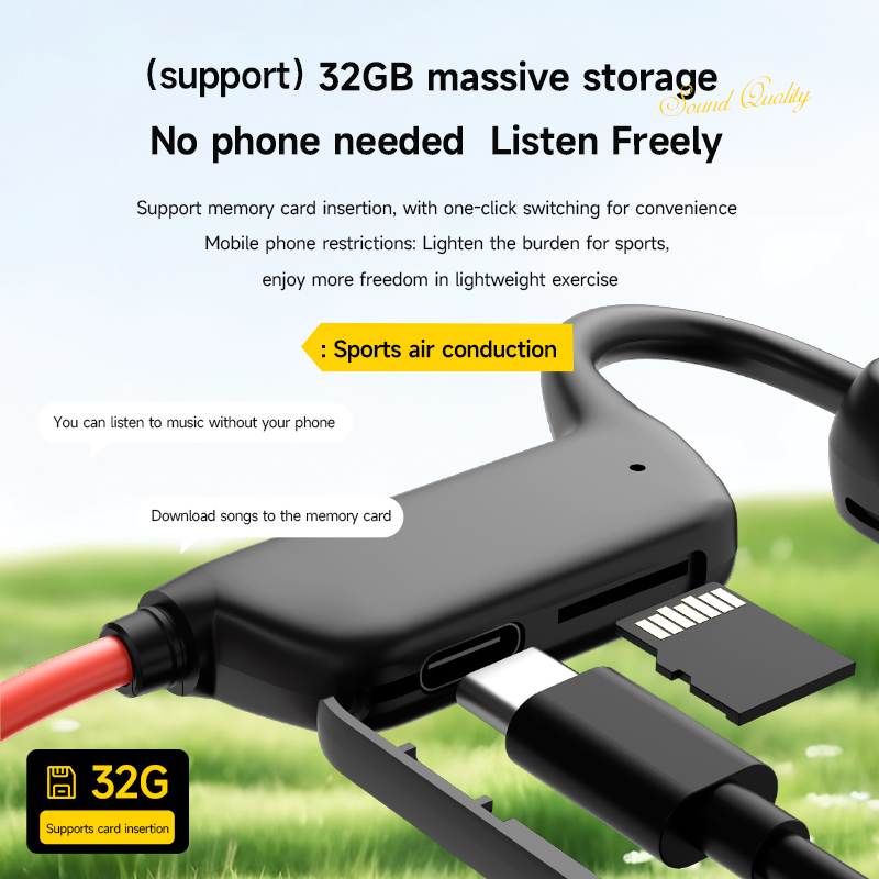 Bezprzewodowe sportowe słuchaw – Open Ear Air Conduction Headphones recenzja i cena