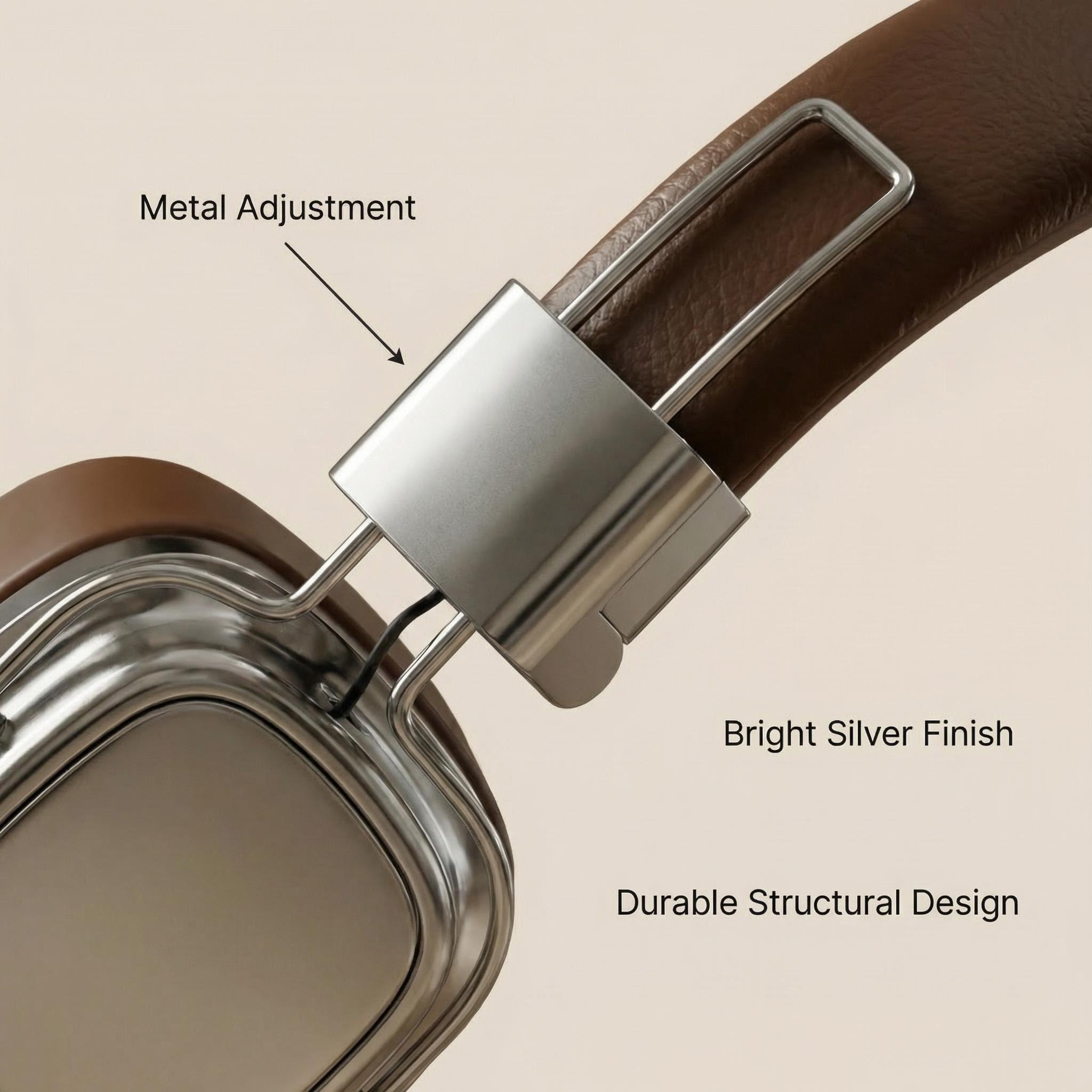 Retro Skórzane Słuchawki Nausz – Anc Wireless Over Ear Headphones recenzja i cena
